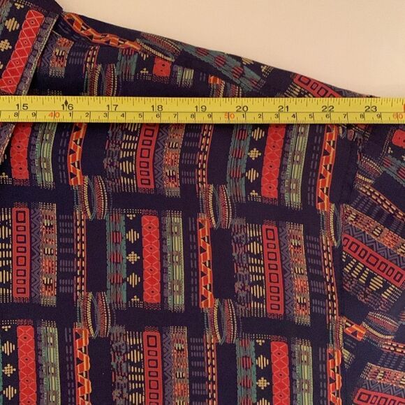 Sandwash Silk Short Sleeve Pocket Multicolored Men’s Shirt Size XXXXL - Picture 3 of 7